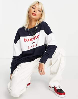 tommy jeans oversized sweatshirt