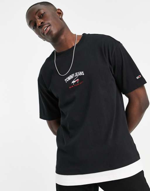 Tommy jeans black store t shirt