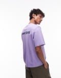 [Tommy Jeans] Tommy Jeans oversized logo back print t-shirt in hazy purple Chest 36-38 Ophelia Purple