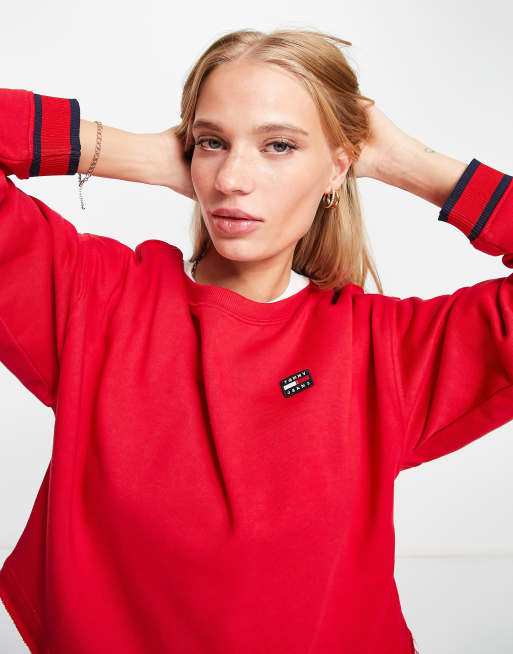 Tommy hotsell oversized sweatshirt