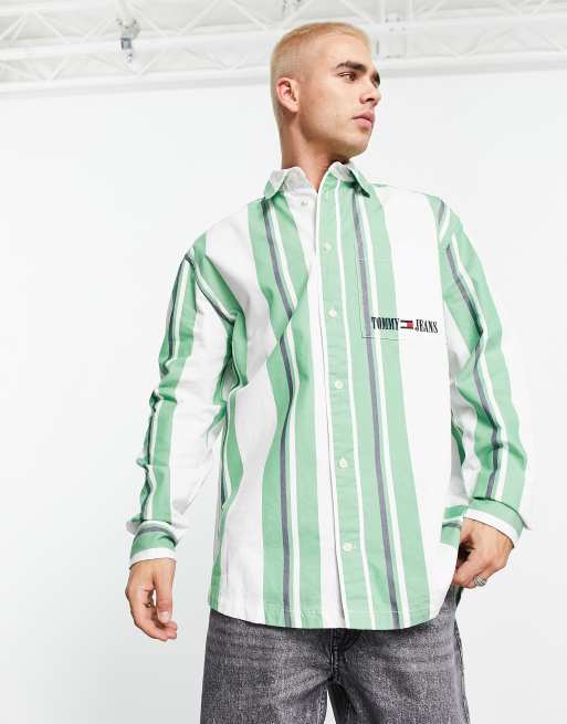 Tommy jeans sale striped shirt