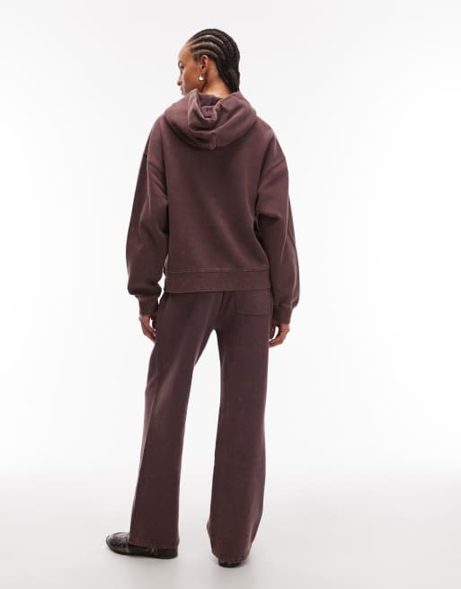 Tommy Jeans oversized trackies in washed brown, 4 of 5