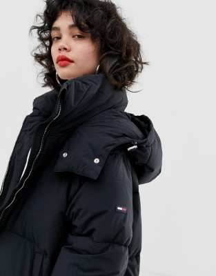 Tommy Jeans oversized tube quilted coat 