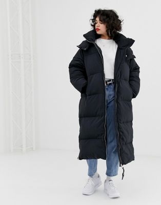 Tommy Jeans oversized tube quilted coat 