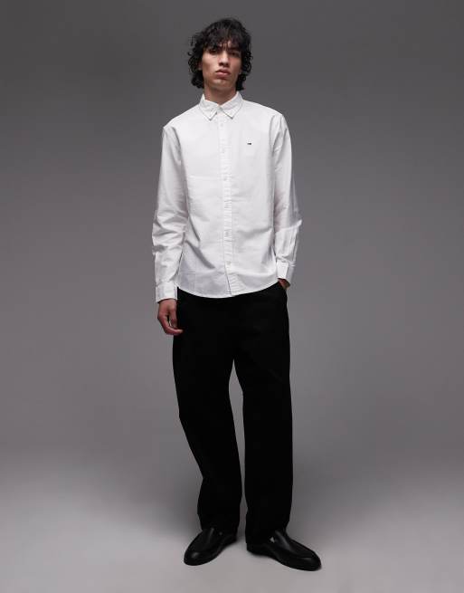 Tommy Jeans – Oxford-Hemd in Weiß mit normalem Schnitt, 2 von 5