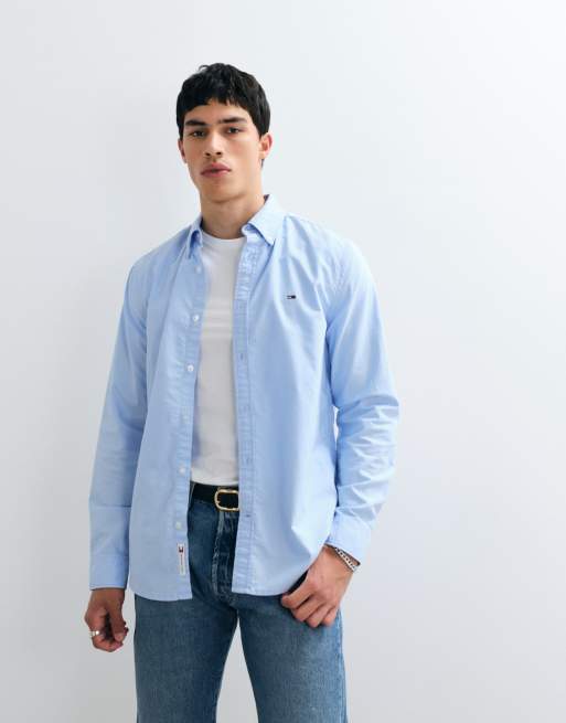 Tommy Jeans - Oxford overhemd in lichtblauw, 3 van 5