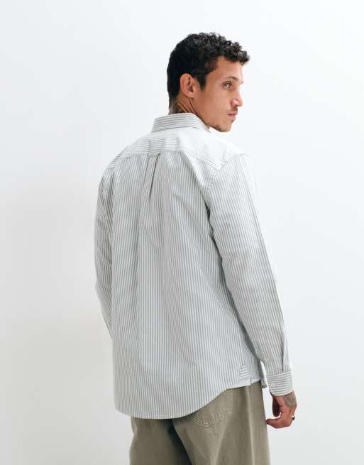 Tommy Jeans oxford shirt in green stripe, 4 of 5