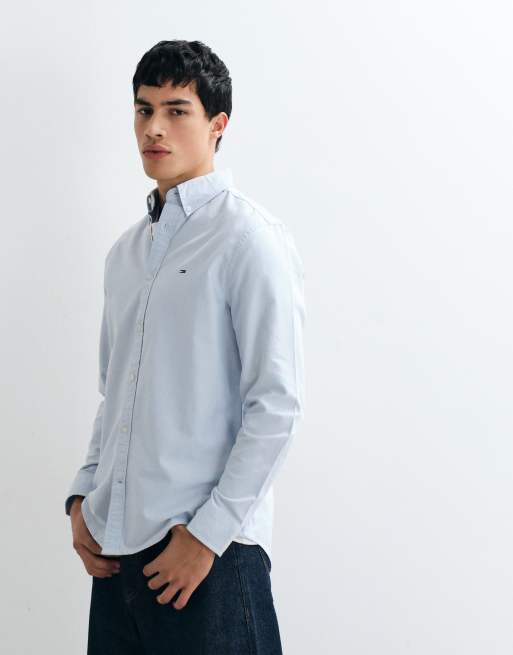 Tommy Jeans oxford shirt in light blue, 4 of 5