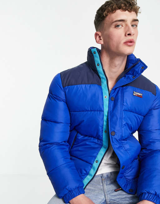 Tommy Jeans padded nylon jacket in blue