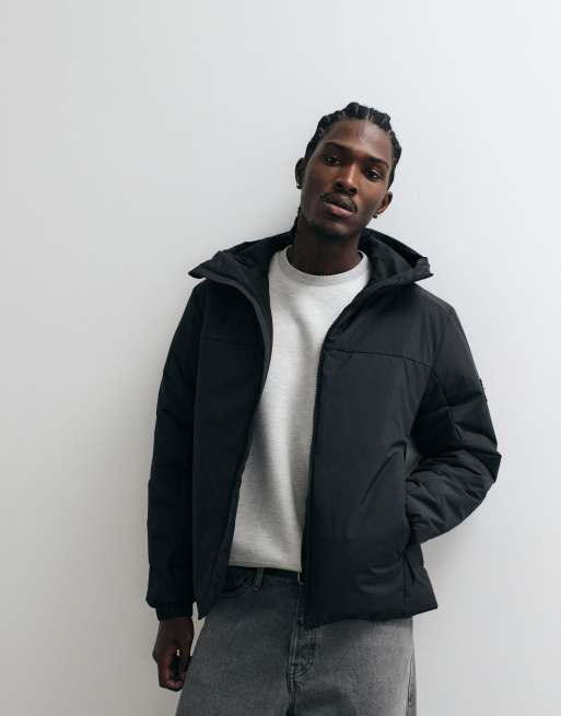 Tommy Jeans padded polyester jacket in black, 2 of 5