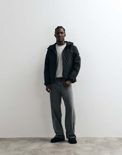 Tommy Jeans padded polyester jacket in black, 3 of 5