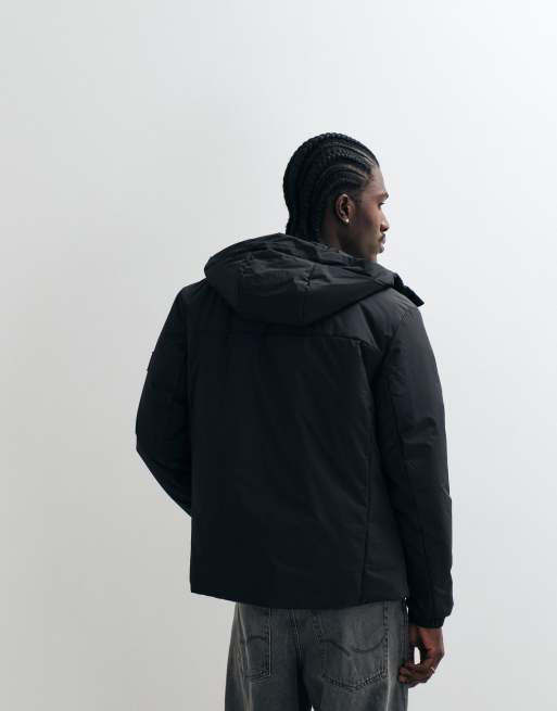 Tommy Jeans padded polyester jacket in black, 4 of 5