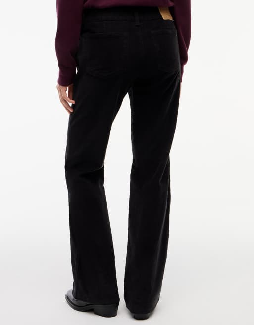 Tommy Jeans pantalon bootcut en velours côtelé noir taille basse, 4 de 6