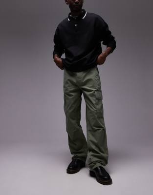 Tommy Jeans - Pantalon cargo droit décontracté - Vert