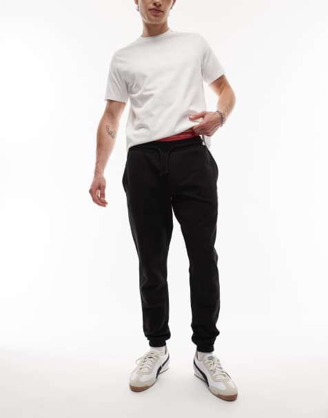 Tommy Jeans - Pantalon de jogging ajusté à logo - Noir - view 1