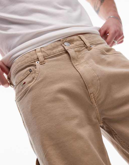 Tommy Jeans - Pantaloncini beige in tela , 4 di 5