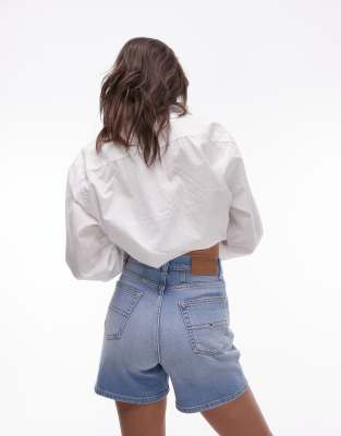 Tommy Jeans - Pantaloncini di jeans mom fit lavaggio chiaro - view 1