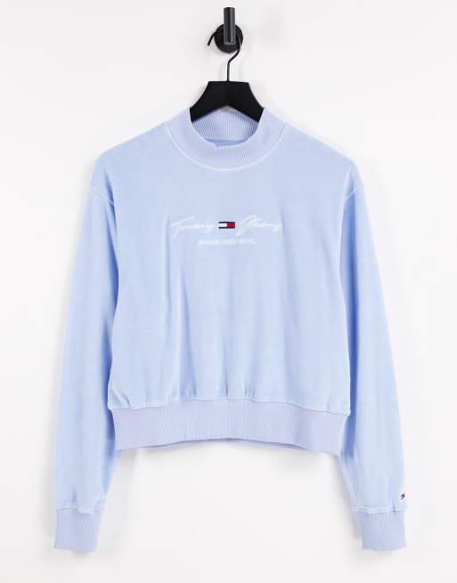 Tommy jeans blue store sweater