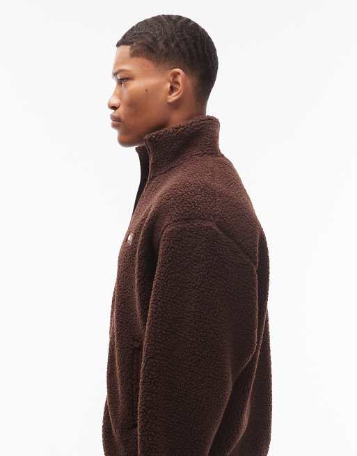 Tommy Jeans - Pile soffice marrone cioccolato, 4 di 5