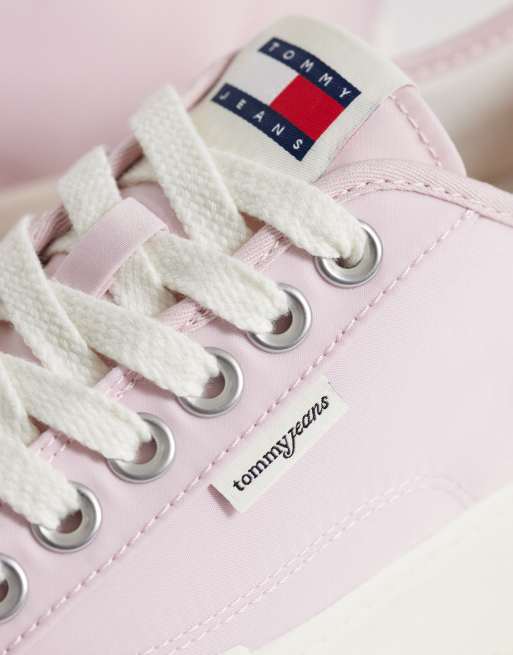 Tommy Jeans platform  sneakers in pink, 4 of 5