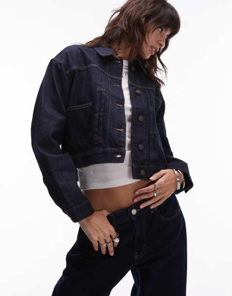 Tommy Jeans pleated selvage denim jacket in indigo wash - view 1