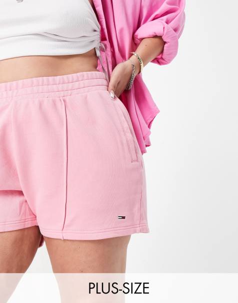 Pink shorts women - Plus size active shape wear - 2 back pockets - Belore  Slims