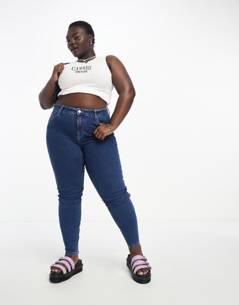 Asos jean discount femme taille haute