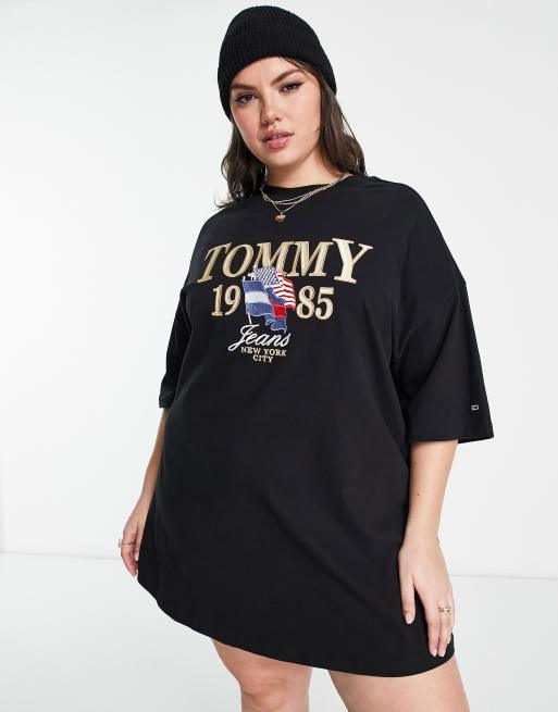 Tommy Hilfiger Jeans Black Cotton Dress Shirt