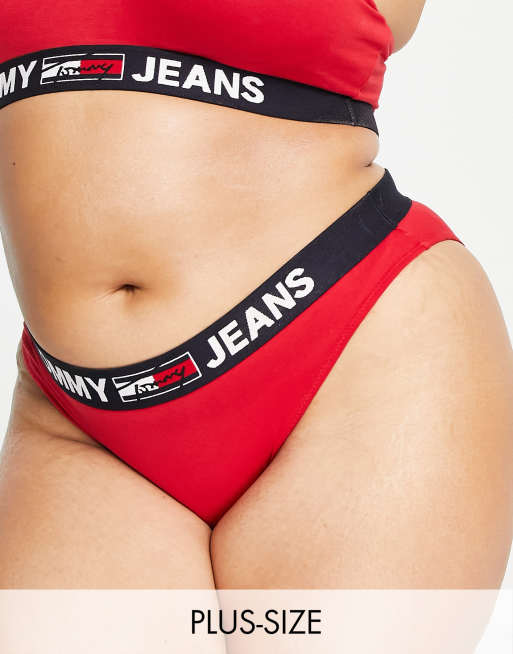 Tommy Hilfiger Jeans Plus bikini in red multi - MULTI