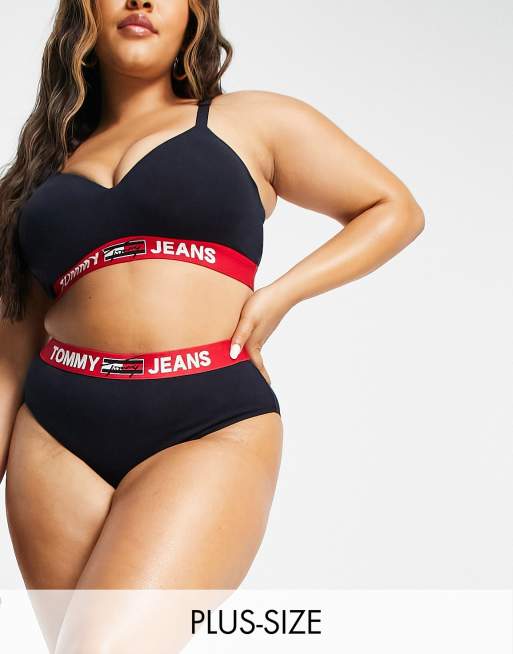 Tommy Jeans Plus Size bikini style brief in navy