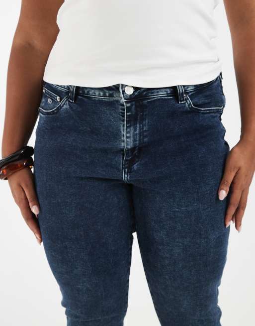 Tommy Jeans Plus ultra hög midja skinny jeans i blått, 4 av 5