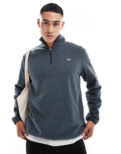 Tommy Jeans - Polaire à col zippé - Gris anthracite - view 1