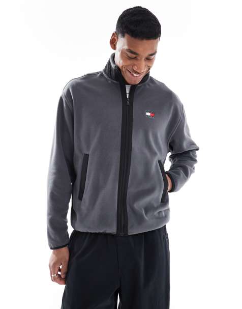 Tommy Jeans - Polaire zippée - Gris foncé - view 1