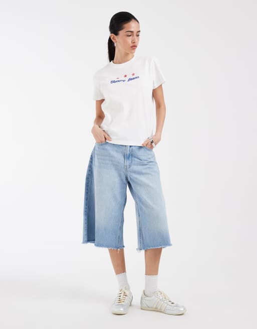 Tommy Jeans - Polo à logo fantaisie a étoiles - Blanc, 4 de 6