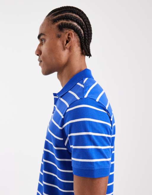Tommy Jeans - Polo blu a righe, 4 di 5
