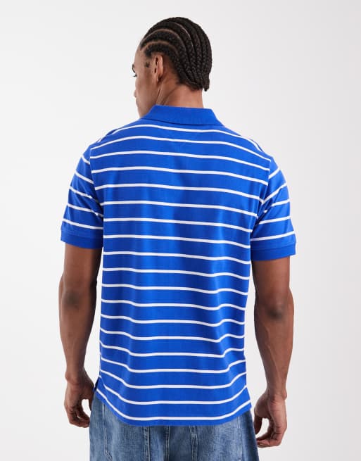 Tommy Jeans polo shirt in blue stripe, 3 of 5