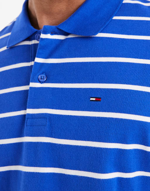Tommy Jeans polo shirt in blue stripe, 5 of 5