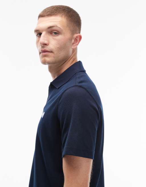 Tommy Jeans – Polohemd in Marineblau mit kleinem Flag-Logo, 4 von 5