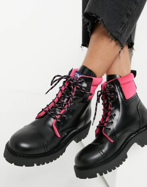 Tommy lace best sale up boots