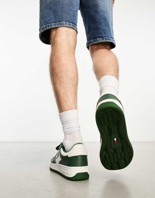 Tommy Jeans premium basket sneakers in green ASOS