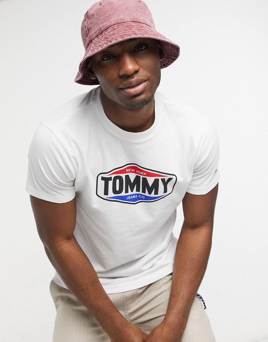 Tommy Jeans printed tommy logo t-shirt-White
