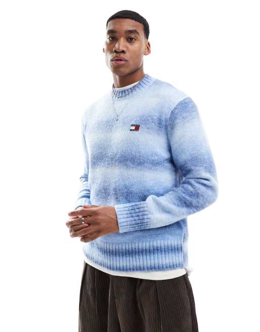 Tommy Jeans - Pull effet ombré en laine mélangée - Multicolore