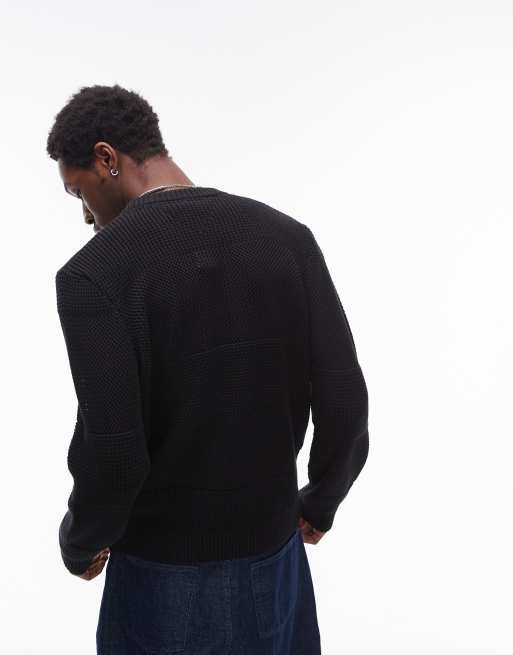 Tommy Jeans – Pullover in Schwarz mit Logo-Aufnäher , 4 von 4