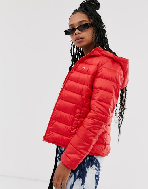 Tommy jeans zip hot sale thru puffer jacket