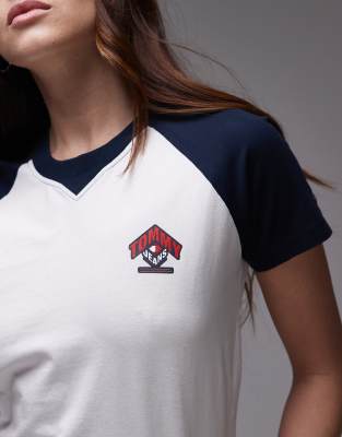 Tommy Jeans Raglan T-shirt In White