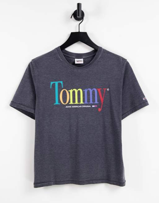 Tommy jeans hot sale multicolor logo