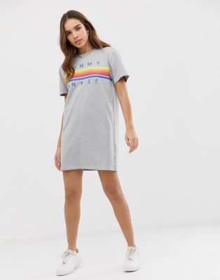 tommy jeans t shirt rainbow