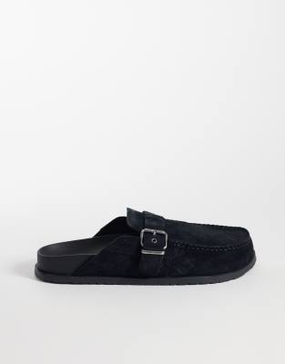  real suede mule sandals 