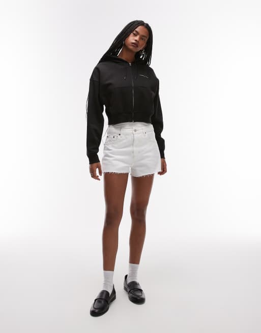 Tommy Jeans - Rechte hoodie met ritssluiting in zwart, 3 van 4