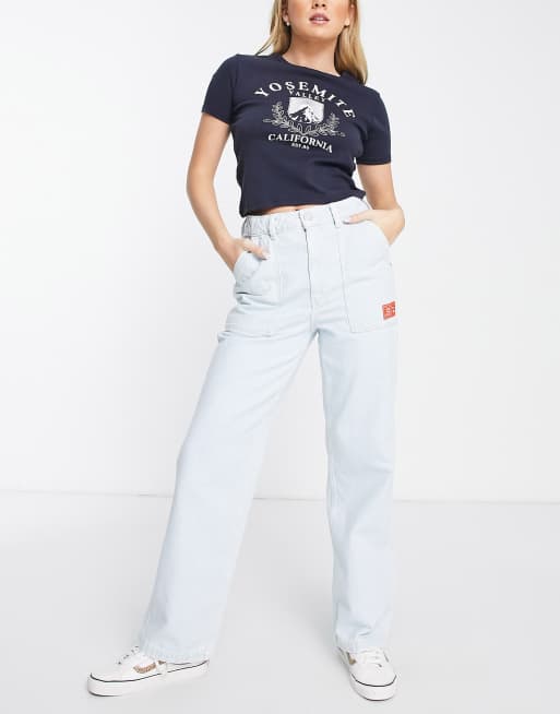 Tommy Jeans - Rechte jeans met hoge taille in lichte wassing
